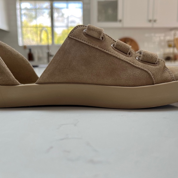 Freda Salvador Libby D’Orsay Sneaker in Stucco Suede, size 7 - Picture 4 of 13
